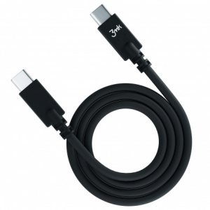 Kabel USB 3MK USB-C - USB-C 1 m Czarny (brak) 1