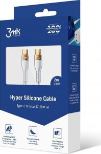 Kabel USB 3MK USB-C - USB-C 2 m Biały 2