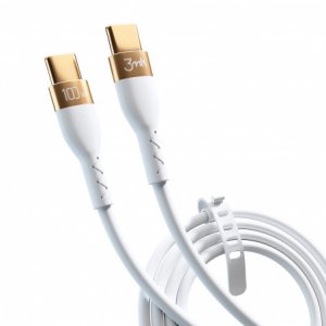 Kabel USB 3MK USB-C - USB-C 2 m Biały 3
