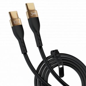 Kabel USB 3MK USB-C - USB-C 2 m Czarny (brak) 3
