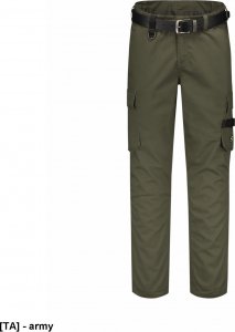 TRICORP Work Pants Twill T64 - ADLER - Spodnie robocze unisex, 245 g/m, 35% bawełna, 65% poliester, - ARMY - rozmiar 54 1