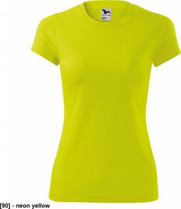 MALFINI Fantasy 140 - ADLER - Koszulka damska, 150 g/m, 100% poliester, - neon yellow - rozmiar M 1