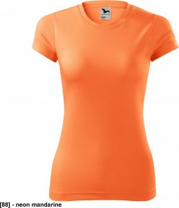 MALFINI Fantasy 140 - ADLER - Koszulka damska, 150 g/m, 100% poliester, - neon mandarine - rozmiar S 1