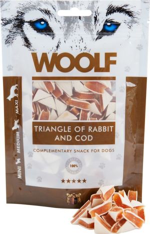 Brit WOOLF 100g RABBIT TRIANGLE COD 1