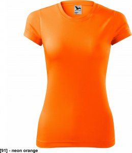 MALFINI Fantasy 140 - ADLER - Koszulka damska, 150 g/m, 100% poliester, - neon orange - rozmiar XS 1