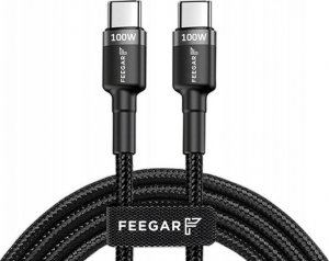 Kabel USB Feegar USB-C - USB-C 1 m Czarny (FEE-01901) 4