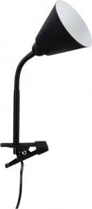 Kinkiet Paulmann Lampa z klipsem Vitis E14 Czarny elastyczne ramię przeŁącznik na przewodzie kabel 1,50m 1