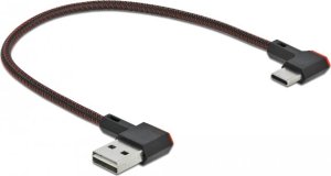 Kabel USB Delock USB-A - USB-C 0.2 m Czarny (85279) 2