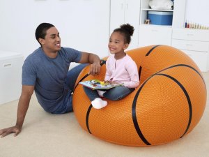 Bestway Bestawy Dmuchany fotel PIŁKA do kosza pufa 75103 5