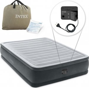 Intex Materac dmuchany z wbudowaną pompką dwuosobowy INTEX 64414 9
