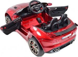 Import SUPER-TOYS AUTO NA AKUMULATOR JAGUAR F TYPE, MIĘKKIE KOŁA, MIĘKKIE SIEDZENIE, SUPER JAKOSĆ - LAKIER/QLS5388 4