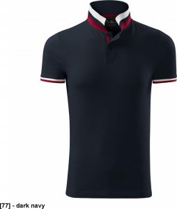 MALFINI Collar Up 256 - ADLER - Koszulka polo męska, 215 g/m, 100% bawełna, - dark navy 3XL 1