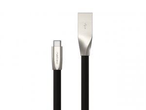 Kabel USB Natec USB-A - USB-C 1 m Czarno-srebrny (NKA-1954) 2