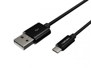 Kabel USB Natec USB-A - USB-C 1 m Czarny (NKA-1956) 1