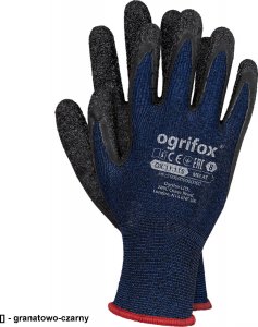 R.E.I.S. OX-MELAT - rękawice ochronne ściągacz, oddychające spandex (ścieg 13) - czerwono-czarny 7 1