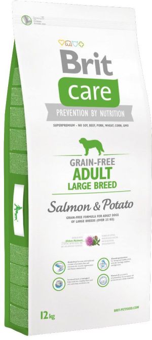 Brit Care Grain-free Adult Large Breed Salmon & Potato - 12 kg 1