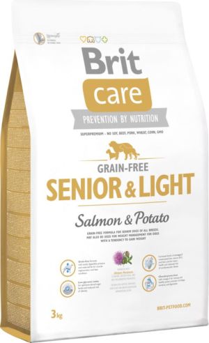 Brit Care Grain-free Senior&Light Salmon & Potato - 3 kg 1