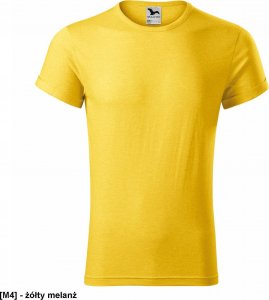 MALFINI Fusion 163 - ADLER - Koszulka męska, 160 g/m, 65% poliester, 35% bawełna, - żółty melanż XL 1