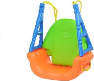 LeanToys Wygodna Huśtawka Miś 3w1 Regulowana Kubełkowa 6m + 5