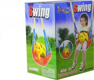 LeanToys Wygodna Huśtawka Miś 3w1 Regulowana Kubełkowa 6m + 8