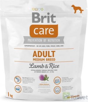 Brit Care Adult Medium Breed Lamb & Rice - 1 kg 1