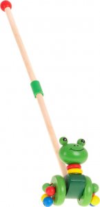 Kontext Pchacz na kiju żabka spacerowa drewniana 4