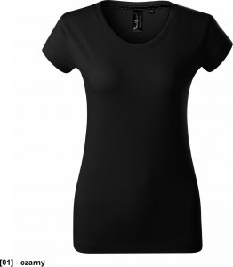 MALFINI Exclusive 154 - ADLER - Koszulka damska, 160 g/m, 100% SUPIMA bawełna, - czarny S 1