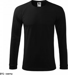 MALFINI Street LS 130 - ADLER - Koszulka męska, 180 g/m, 100% bawełna, - czarny M 1