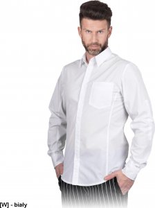 R.E.I.S. FESTIVO-M - koszula męska długi rękaw, kołnierzyk, zapinana na guziki, 65% poliester, 35% bawełna, 110 g/m 2XL 1