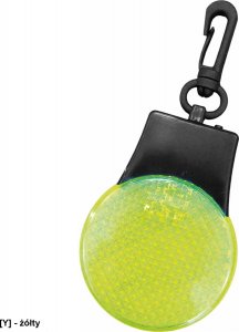 R.E.I.S. KEYLED - odblaskowy brelok z diodami LED - żółty. 2