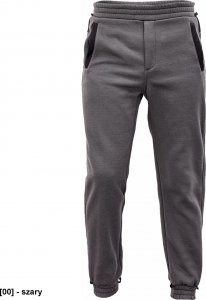 CERVA CREMORNE dres - męskie spodnie dresowe, elastyczna talia, ściagacze przy nogawkach, 55% bawełna, 45% poliester - szary M 1