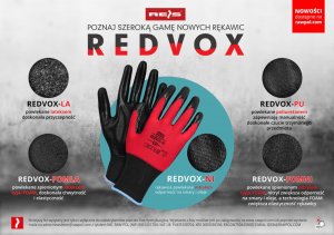 R.E.I.S. REDVOX-LA - rękawice ochronne powlekane spienionym lateksem, doskonała chwytność i manualność 9 1
