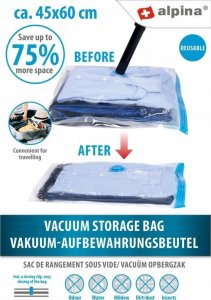 Alpina Worek torba próżniowa do przechowywania ubrań, pościeli 45x60cm ALPINA 9