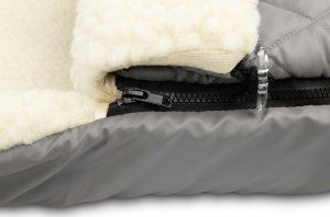 Sensillo ŚPIWOREK PIKOWANY WEŁNA - GREY DO WÓZKA 4