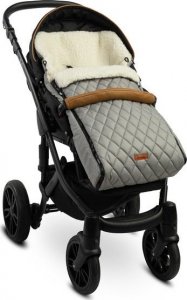 Sensillo ŚPIWOREK PIKOWANY WEŁNA - GREY DO WÓZKA 5