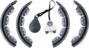 HMS Hula hop z wypustkami i obciążnikiem HHW01 Czarne 13