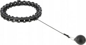 HMS Hula hop z wypustkami i obciążnikiem HHW01 Czarne 3