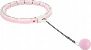 HMS Hula hop HHW06 z wypustkami, obciążnikiem i licznikiem różowe 18