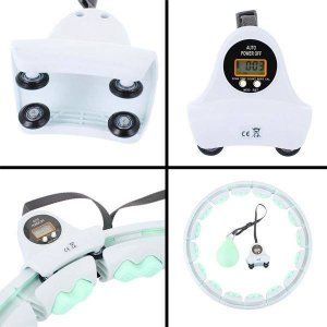 HMS HHW06 GREEN HULA HOP Z WYPUSTKAMI I OBCIĄŻNIKIEM + LICZNIK HMS 3