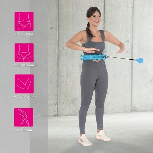 HMS Hula hop z wypustkami i obciążnikiem HHW01 niebieskie 4