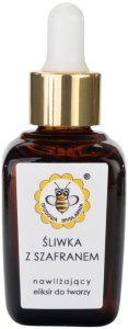 Miodowa Mydlarnia Olejek do twarzy - Śliwka z szafranem, 30 ml 1