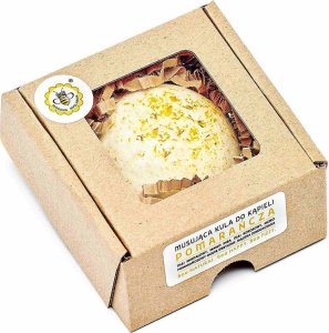 Miodowa Mydlarnia Kula do kąpieli - Pomarańcza, 80 g 1