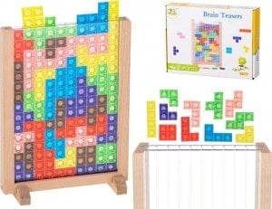 Kontext Gra logiczna układanka tetris stojący drewniany 1