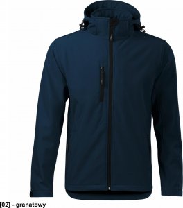 MALFINI Performance 522 - ADLER - Softshell kurtka męska, 300 g/m, 6% elastan, 94% poliester, - granatowy - rozmiar S 1