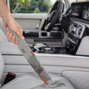 Odkurzacz ręczny TurboTronic Odkurzacz ręczny TurboTronic bezprzewodowy bezworkowy 12 kpa Super mocny Srebrny 14