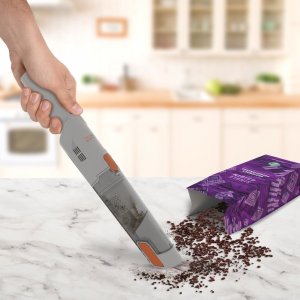 Odkurzacz ręczny TurboTronic Odkurzacz ręczny TurboTronic bezprzewodowy bezworkowy 12 kpa Super mocny Srebrny 15