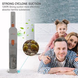 Odkurzacz ręczny TurboTronic Odkurzacz ręczny TurboTronic bezprzewodowy bezworkowy 12 kpa Super mocny Srebrny 3