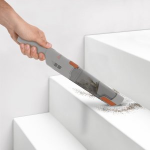 Odkurzacz ręczny TurboTronic Odkurzacz ręczny TurboTronic bezprzewodowy bezworkowy 12 kpa Super mocny Srebrny 5