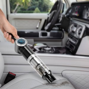 Odkurzacz ręczny TurboTronic Odkurzacz ręczny TurboTronic bezprzewodowy bezworkowy samochodowy mocny Srebrny 8