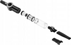 Odkurzacz ręczny TurboTronic Odkurzacz ręczny TurboTronic bezprzewodowy bezworkowy samochodowy mocny Srebrny 9